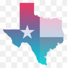 Texas State Gradient - Transparent Clip Art Emoji