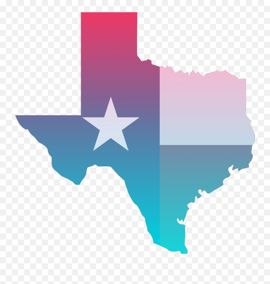 Texas State Gradient - Transparent Texas Clip Art Emoji,Texas State Flag Emoji