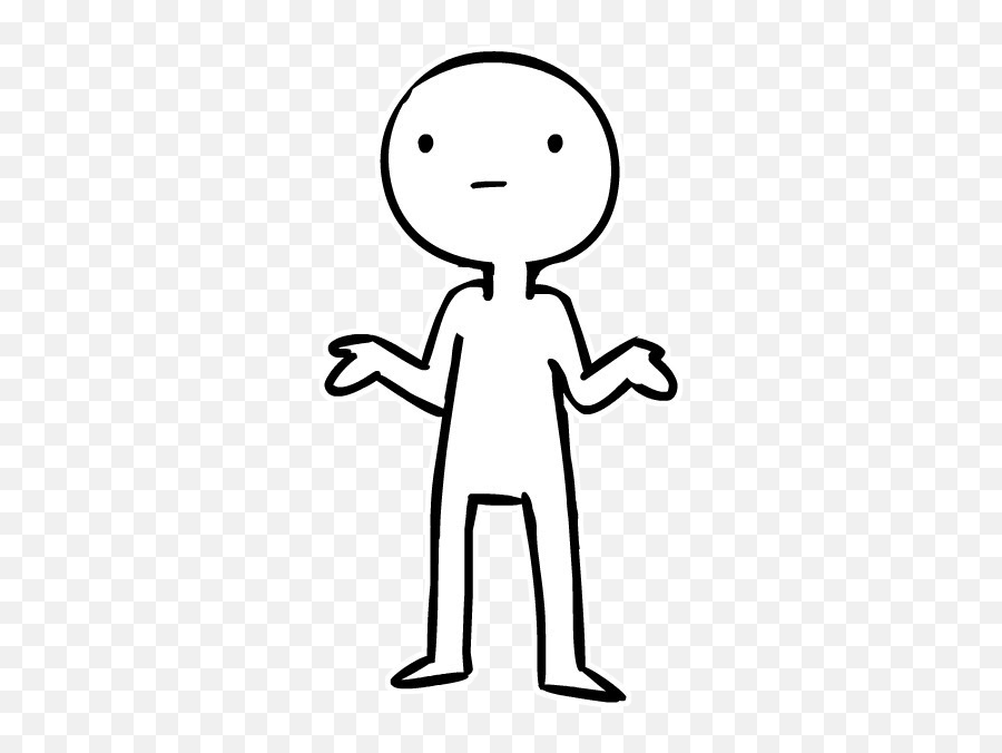 Png Shrug Transparent Shrug - Drawing Of Person Shrugging Emoji,Shoulder Shrug Emoticon