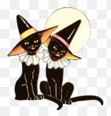 Happy Birthday Cat Clipart - Halloween Art Emoji