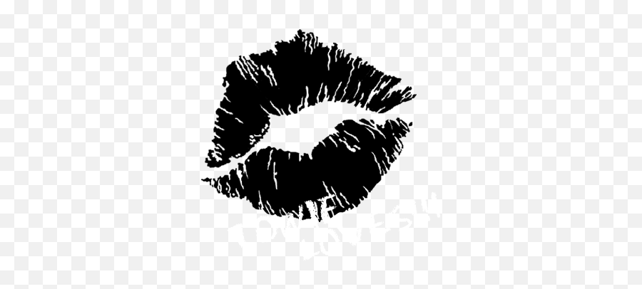 Black And White Lips Png Transparent - Kiss Lips Clipart Black And White Emoji,Lipstick Emoji Png