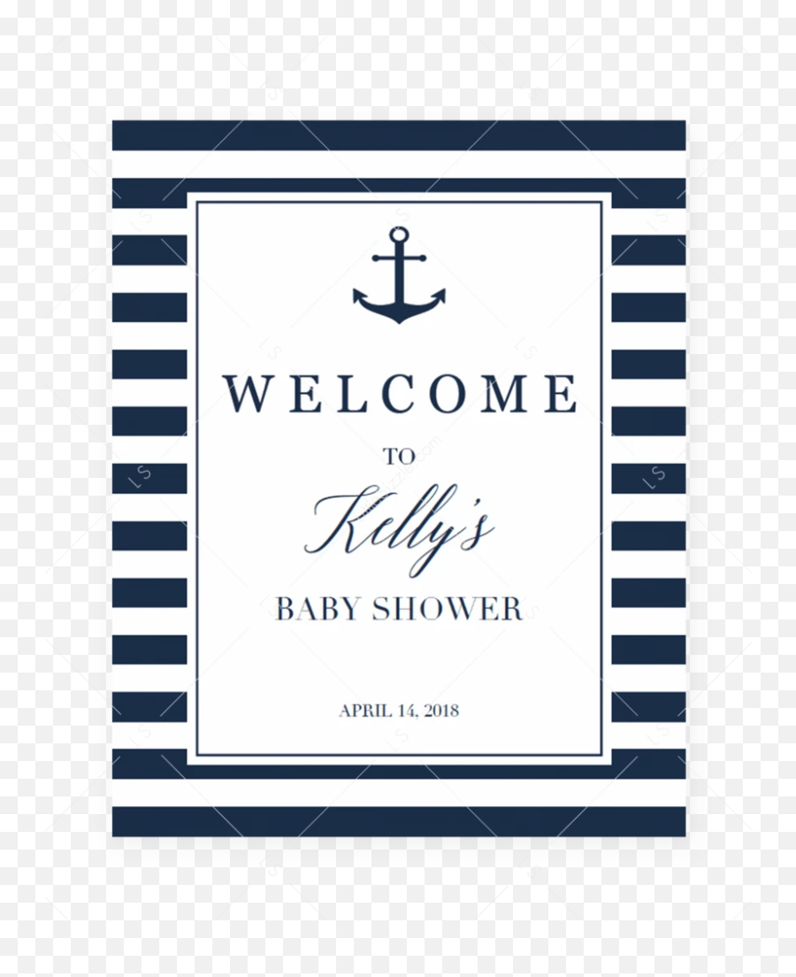 Nautical Baby Shower Welcome Sign - Diaper Raffle Sign For Baby Shower For Boy Emoji,Guess The Emoji Food And Drink