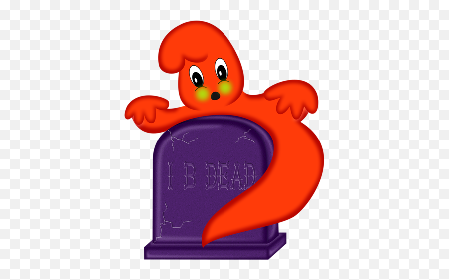 Halloween Grave Gravestone Ghost Cute Orange Dead - Cartoon Emoji,Grave Emoji
