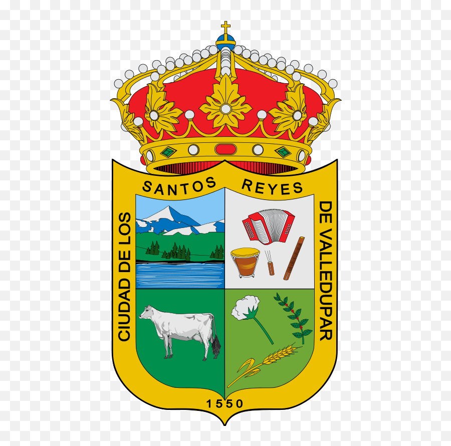 Escudo De Valledupar - Escudo De Valledupar Cesar Colombia Emoji,Bandera De Colombia Emoji