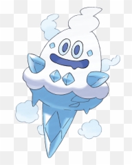 Pokemon Vanillish Emoji,Ice Cream Sun Cloud Emoji