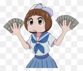 Anime Animegirl Money Animemoney Cute Kawaii Japan Scho - Kill La Mako Png Emoji