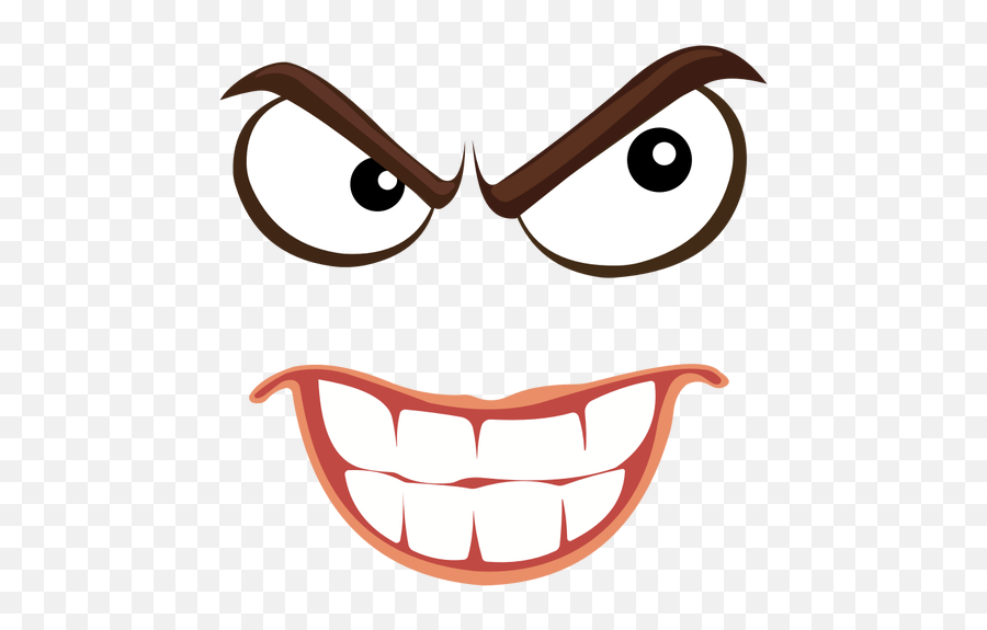 Angry Emoticon - Evil Face Clipart Transparent Emoji,Emoticons