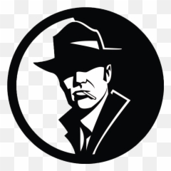 Detective Clipart Symbol - Silhouette Emoji