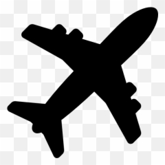 Airplane Shape Free Vector Icons Designed - Transparent Silhouette Png Emoji