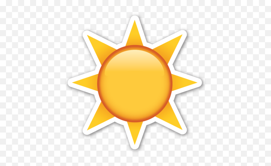 Sun With Face - Iphone Sun Emoji,Iemoji
