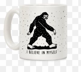 I Believe In Myself Bigfoot Coffee Mug - Rbg Mug Emoji,Bigfoot Emoji
