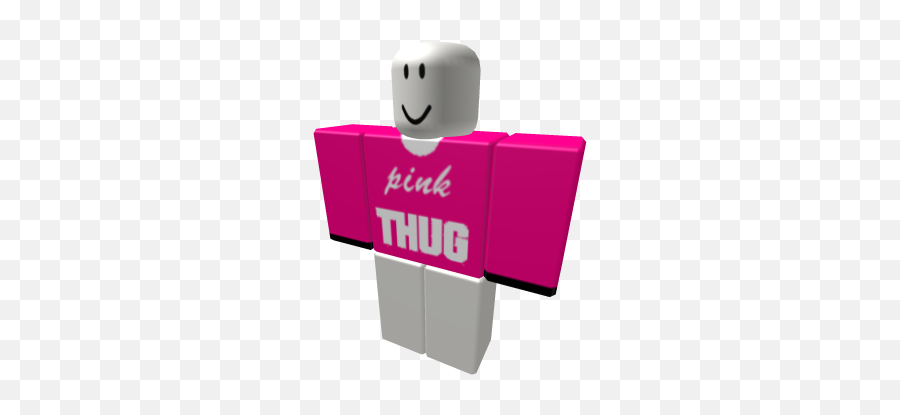 Pink Thug - Roblox Shirt Template Emoji,Thug Emoticon