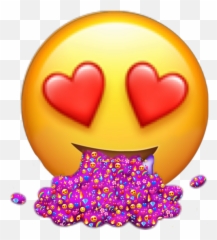 Loveit Hearteyes Puke Emoji Emojimix - Picsart Emojis Trending,Barfing Emoji