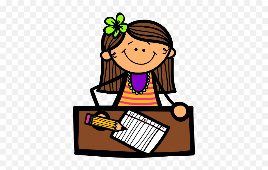 Organized Girl Clipart - Student Writing Clipart Emoji,Whip And Nae Nae Emoji