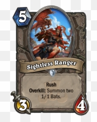 Rastakhanu0027s Rumble Card Reveals Sightless Ranger u0026 Captain - Hearthstone Witchwood Shaman Legendary Emoji
