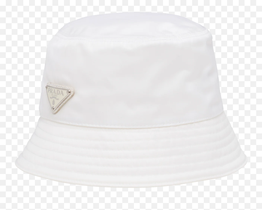 Nylon Bucket Hat - Prada Hat White Emoji,White Emoji Bucket Hat