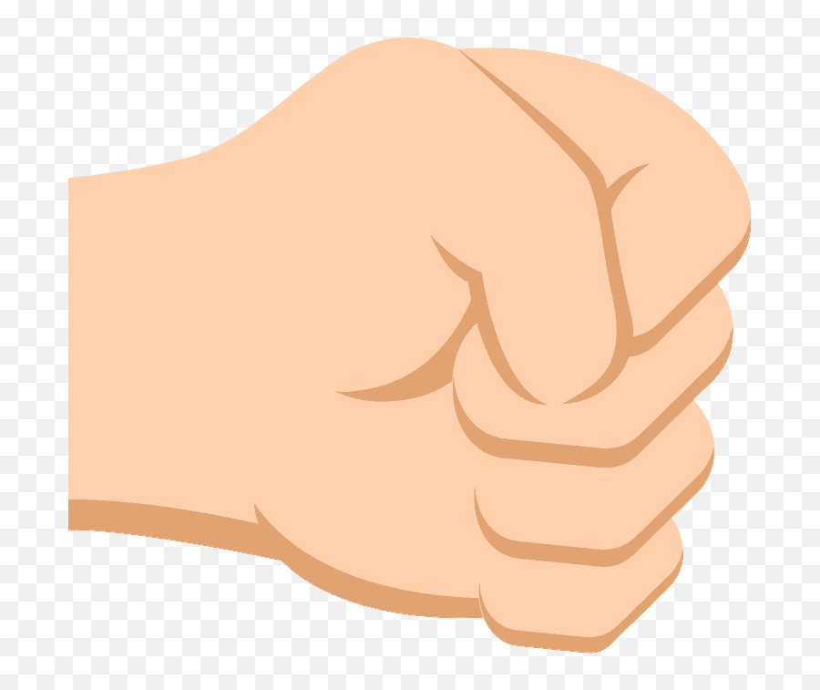 Right - Facing Fist Emoji Clipart Free Download Transparent Fist,Black Raised Fist Emoji