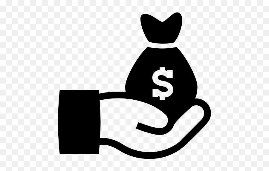 Bag Of Money Icon 302246 - Free Icons Library Hand Money Bag Icon Emoji,Cash Bag Emoji
