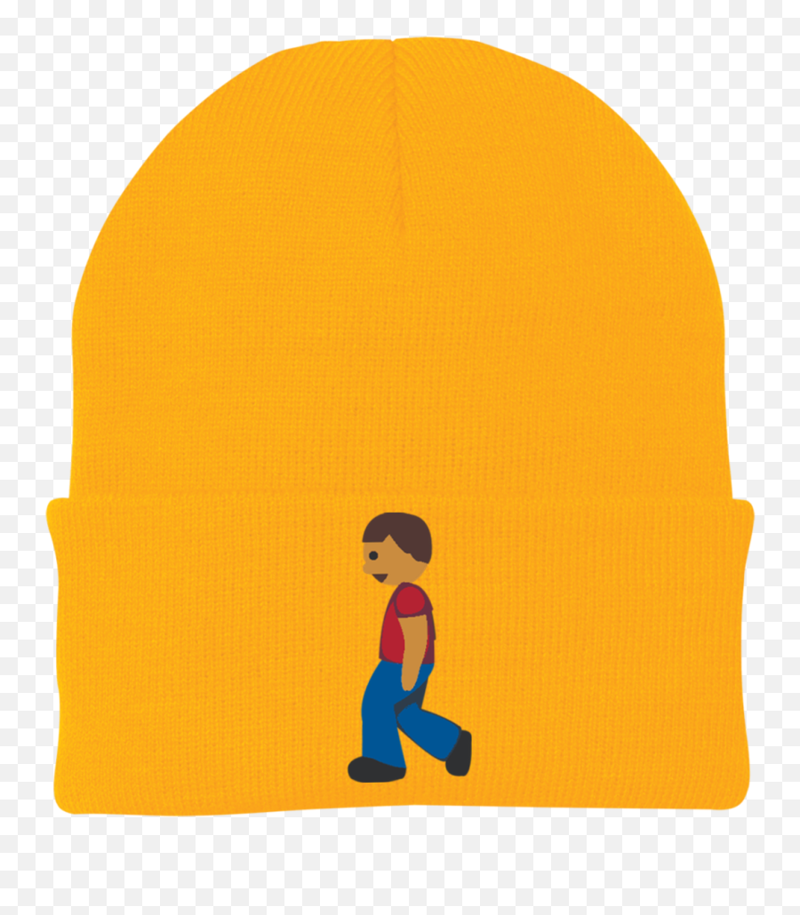 Man Walking Emoji Cp90 Port Authority Knit Cap - Beanie,Walking Emoji