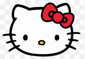 Sassy Girl With Social Life - Hello Kitty Head Png Emoji