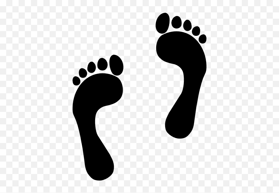 Human Footprints Sticker - Foot Clip Art Emoji,Footprints Emoji