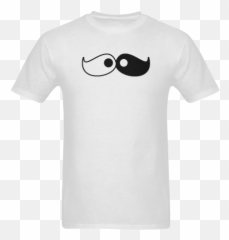 Yin Yang Moustache Mens T - Authority Zero Shirt Emoji,Yin Yang Emoticon
