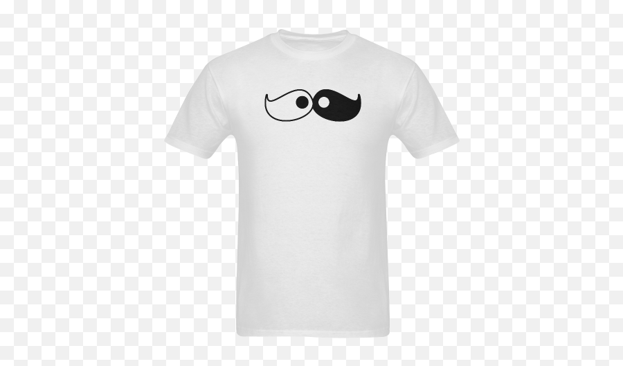 Yin Yang Moustache Mens T - Authority Zero Shirt Emoji,Yin Yang Emoticon