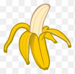 Peeled Banana - Peeled Banana Clipart Emoji,Peach Emoticon