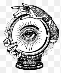 Ball Drawing Telling Others Transprent - Crystal Ball Drawing Emoji,Gypsy Emoji