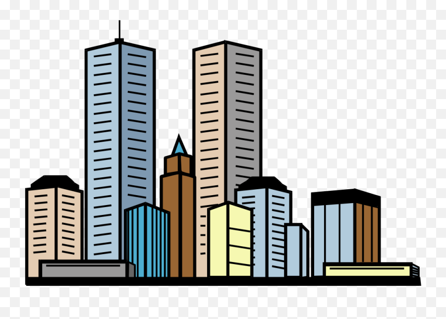 Twin Towers Drawing - Skyscraper Clipart Emoji,Twin Towers Emoji