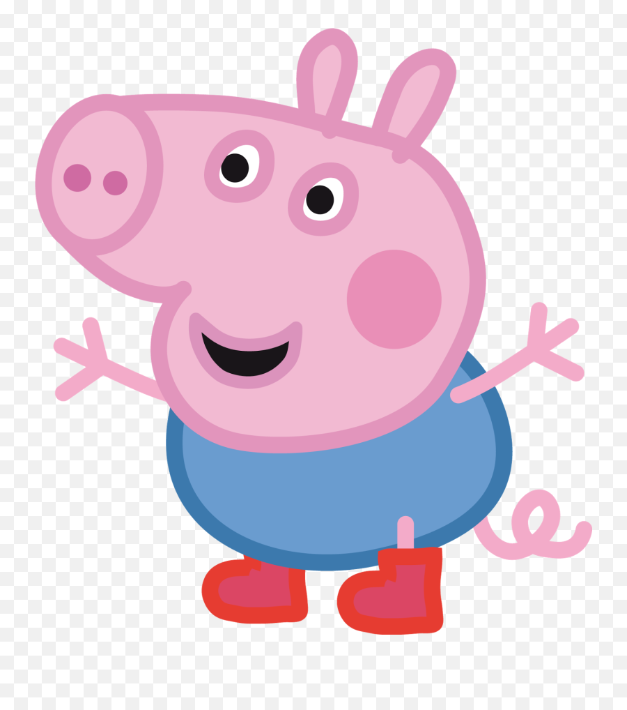 Peppa Pig Birthday Transfer Clipart - Peppa Pig George Png Emoji,Pig Emoji Png