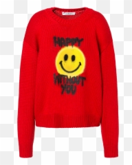 Red Spray Me Smiley Pullover - Sweater Emoji