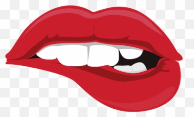 Lip Bite Sticker - Bite Lip Design Emoji - free transparent emoji