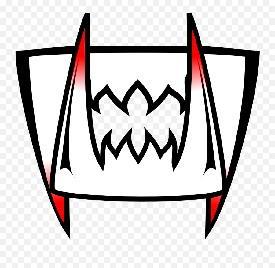 Red Fangs Clipart - Vampire Teeth Clipart Emoji,Vampire Teeth Emoji