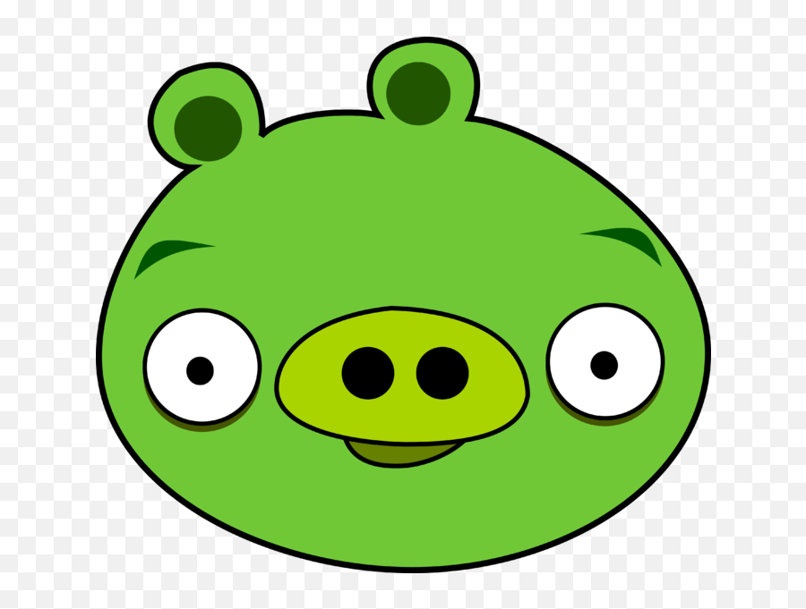 Green Pig Angry Birds Character - Pig Angry Birds Png Emoji,Pig Emoticon Facebook