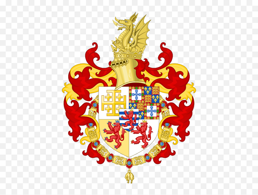 Coat Of Arms Of John Of Portugal Prince Of Antioch - 18th Century Spanish Coat Of Arms Emoji,Portugal Flag Emoji
