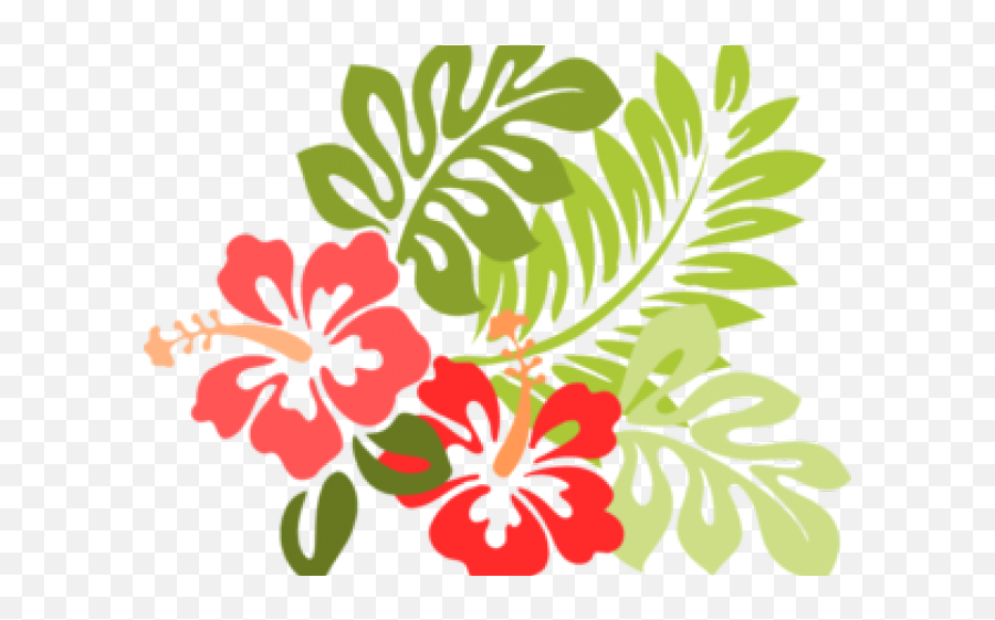 Emoji Free Clip Art Stock Illustrations - Flower With Vines Clipart,Hibiscus Emoji
