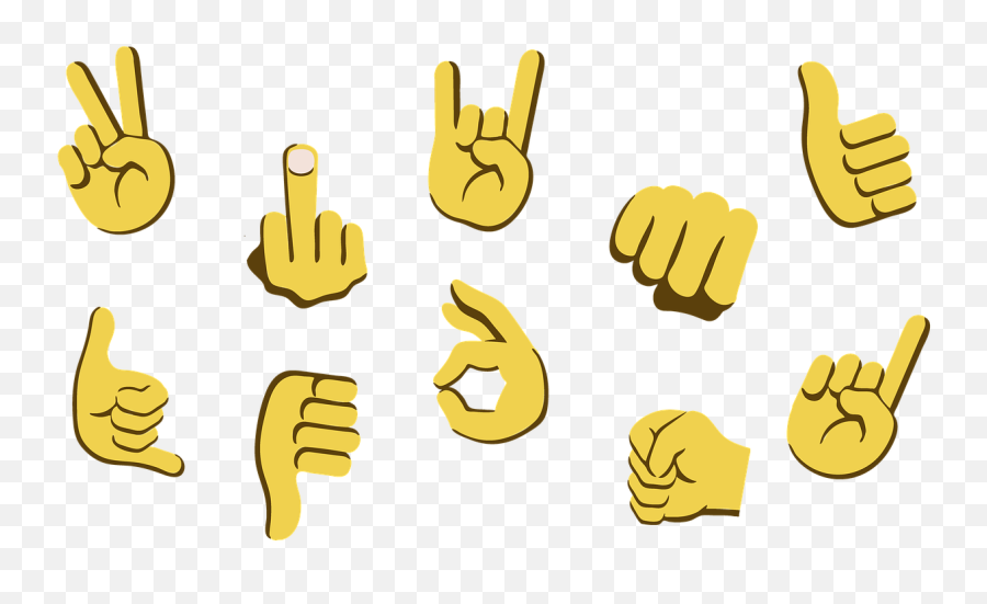 Emojis Hands Symbols Sign Signals - Emoji Ranku,Emojis