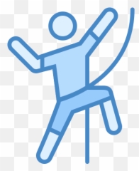 Climbing Icon - Free Download PNG and Vector Rock Teal Emoji