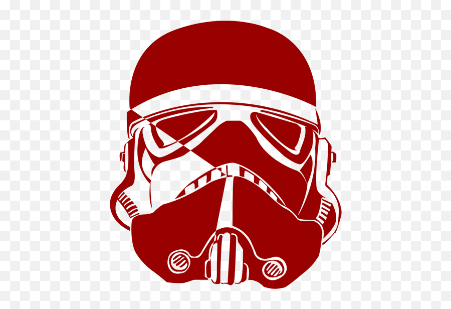 Image Of Red Stormtrooper - Illustration Clipart Full Size Drawing Red Stormtrooper Helmet Emoji,Stormtrooper Emoji