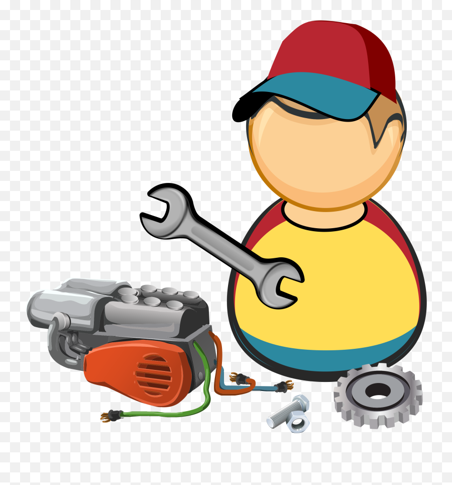 Library Of Car Mechanics Image Royalty - Cartoon Tools Transparent Background Emoji,Mechanic Emoji
