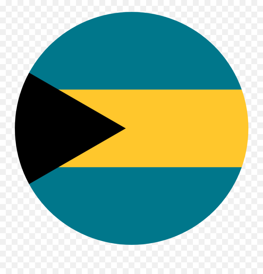 Bahamas Flag Emoji - Bahamas Round Flag Png,Chevron Emoji