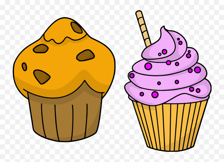 Chocolate Peanut Butter Cupcake And Cherry Cupcake Clipart - Muffin Clipart Emoji,Emoji Cupcakes Chocolate Peanut Butter Cupcake And Cherry Cupcake Clipart - Muffin Clipart Emoji,Emoji Cupcakes