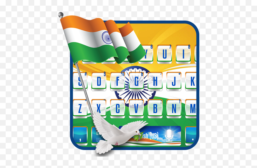 Indian Flag Keyboard Theme On Google Play Reviews Stats - Flagpole Emoji,India Flag Emoji