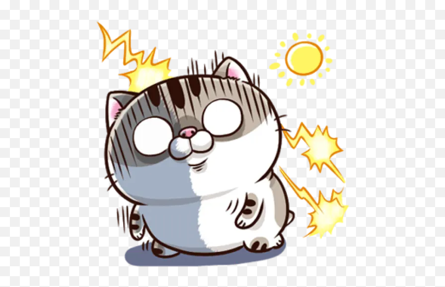 Fat Cat Ami 2 - P1 Stickers For Whatsapp Ami Fat Cat Sticker Emoji,Cat Emojis For Android