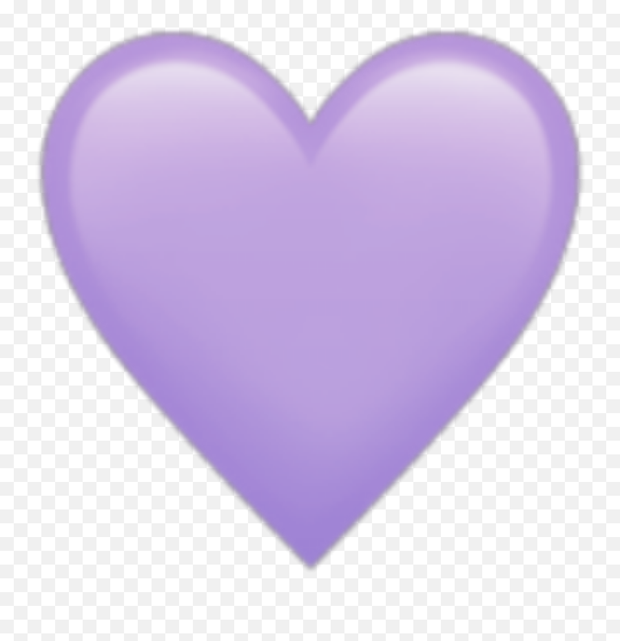 Heart Heartemoji Sticker Lavender Sticker By Inga - Transparent Purple Heart Emoji,Heartemoji