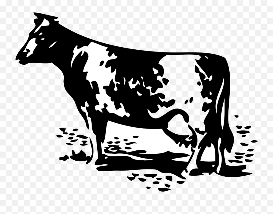 Standing Cow Png Svg Clip Art For Web - Download Clip Art Imagenes Prediseñadas De Una Vaca Emoji,Cow And Man Emoji