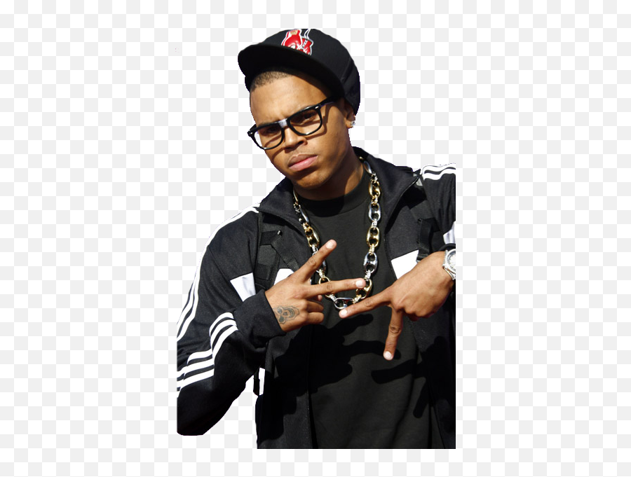 Chris Brown In Nerd Glasses Psd Official Psds - Chris Brown With Nerd Glasses Emoji,Emoji Glasses Nerd