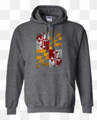 Maryland State Flag Vintage Distressed - Vampire Diaries Hoodie Black Emoji,Maryland Flag Emoji