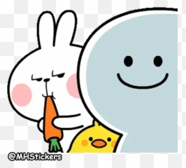 Rabbit Whatsapp Stickers - Telegram Stickers Spoiled Rabbit Emoji,Rabbit Emoticon